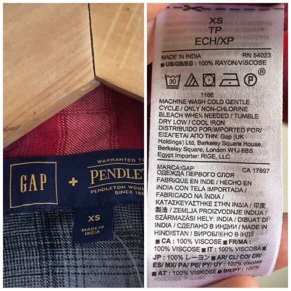 Bundle of 3 tops / AEO / Pendleton/ Prana size XS preowned - Picture 4 of 4